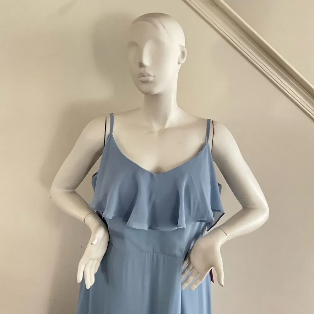 Birdy Grey Bridesmaid Convertible Maxi Dress With Slit 1X